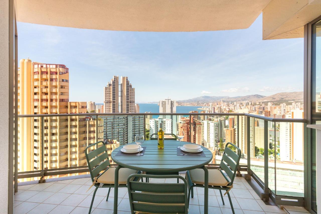 Apartamento Terraza privada con vistas panorámicas Benidorm Exterior foto