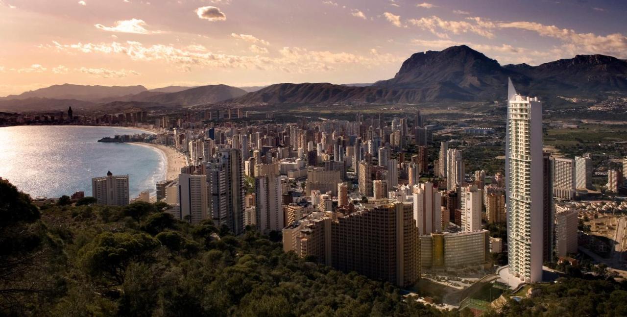 Apartamento Terraza privada con vistas panorámicas Benidorm Exterior foto
